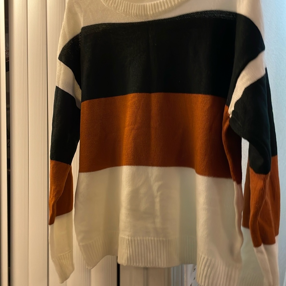 Striped soft sweater